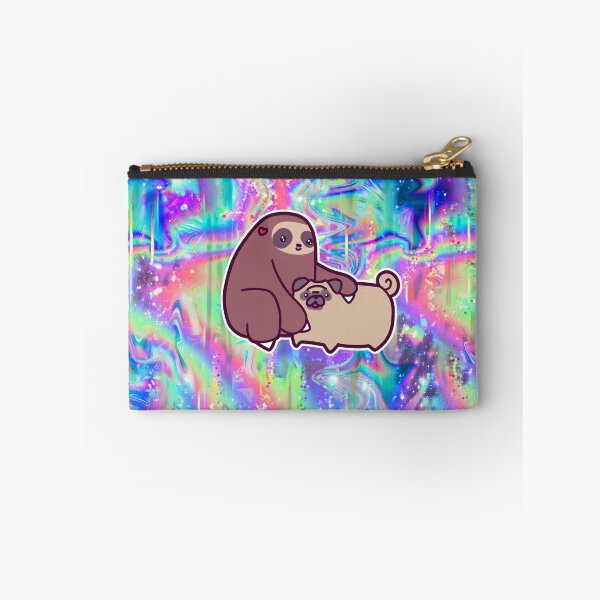 Item preview, Sloth and Pug Rainbow Holographic  designed and sold by SaradaBoru.
