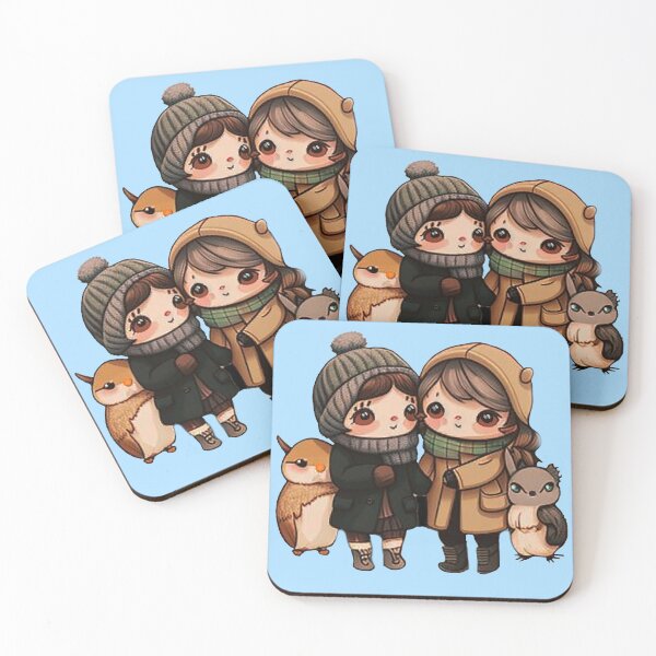 Item preview, WINTER FRIENDS HOLDING HANDS  Mid journey Ai Art designed and sold by davidjulie.