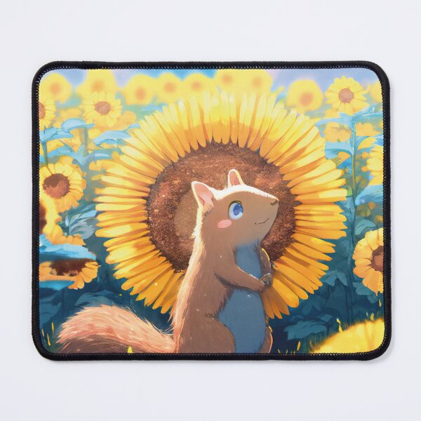Item preview, Groundhog in sunflowerfields designed and sold by ai-miilk.