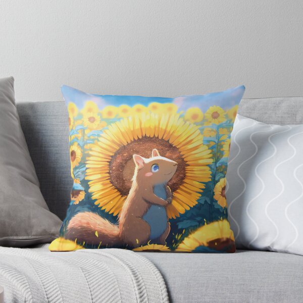 Item preview, Groundhog in sunflowerfields designed and sold by ai-miilk.