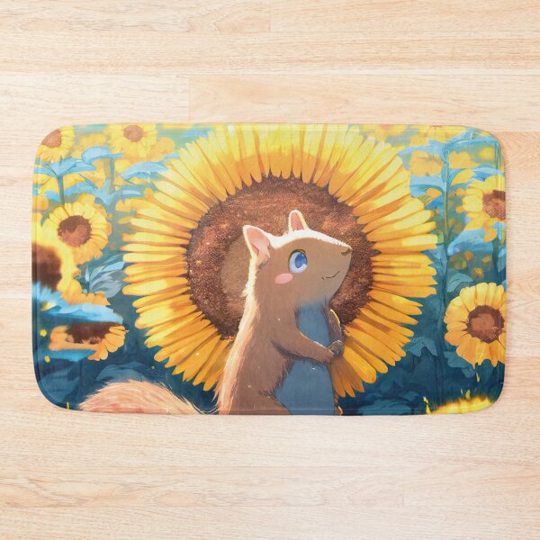 Item preview, Groundhog in sunflowerfields designed and sold by ai-miilk.