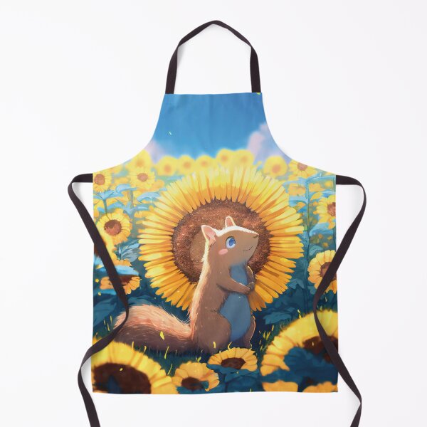 Item preview, Groundhog in sunflowerfields designed and sold by ai-miilk.