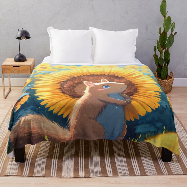 Item preview, Groundhog in sunflowerfields designed and sold by ai-miilk.