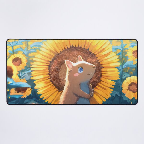 Item preview, Groundhog in sunflowerfields designed and sold by ai-miilk.