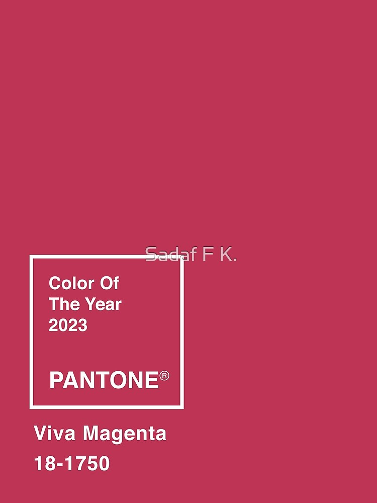 Viva Magenta - The Pantone colour of 2023 - Company of Master