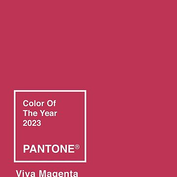 Pantone color of the year 2023 Viva Magenta Greeting Card for Sale by  Trapcorner