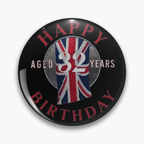 Item preview, Happy Birthday aged 32 Years - 32nd Birthday designed and sold by ALesterDesign.