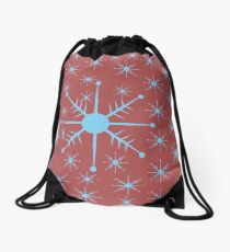 Snowflakes Drawstring Bag