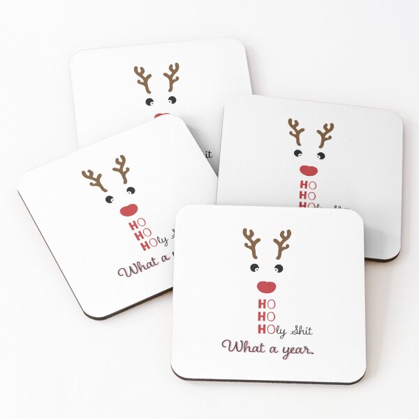 Item preview, Cute Reindeer Ho Ho Holy Shit What a Year  designed and sold by bolimj.