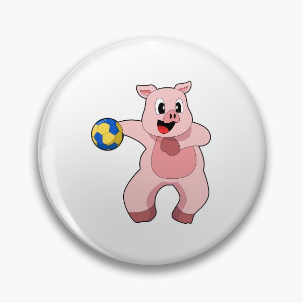Artikelvorschau, Schwein Handballspieler Handball entworfen und verkauft von Snabdesign84.