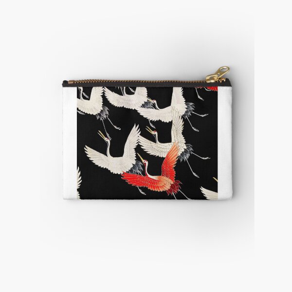 Item preview, Furisode with a Myriad of Flying Cranes (1910–1920)  designed and sold by Doide.