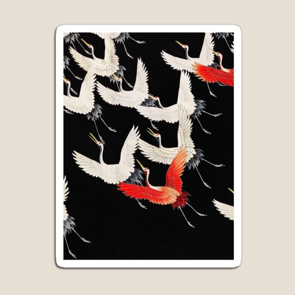 Item preview, Furisode with a Myriad of Flying Cranes (1910–1920)  designed and sold by Doide.