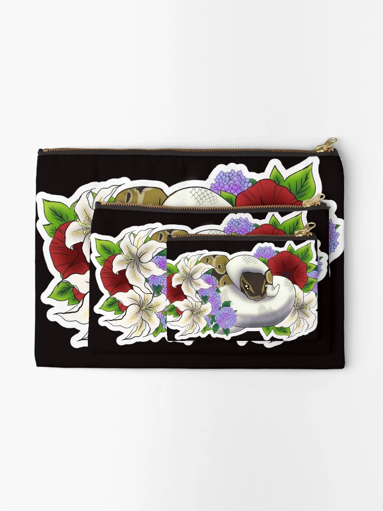 Thumbnail 2 of 4, Zipper Pouch, Ball Python Normal Pied designed and sold by Kirin-Riki.