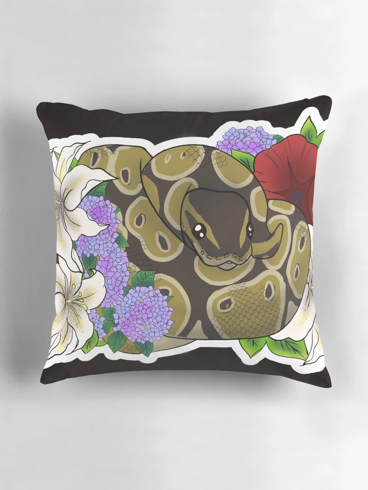 Thumbnail 3 of 4, Pillow, Ball Python Normal designed and sold by Kirin-Riki.
