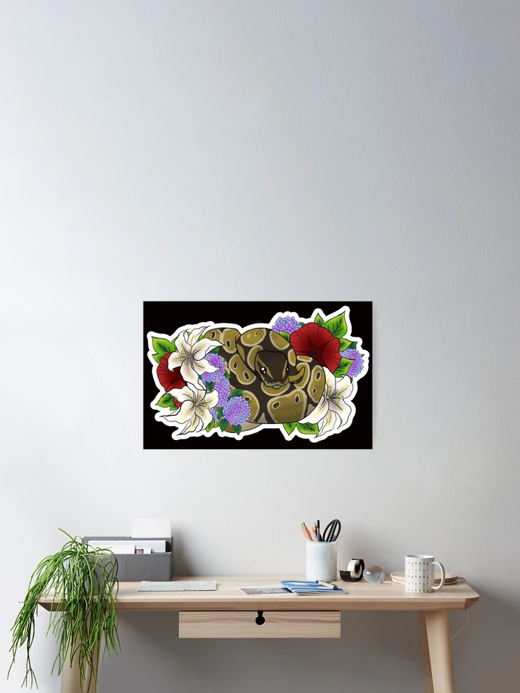 Thumbnail 2 of 3, Poster, Ball Python Normal  designed and sold by Kirin-Riki.