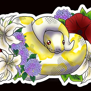 Artwork thumbnail, Ball Python Albino by Kirin-Riki
