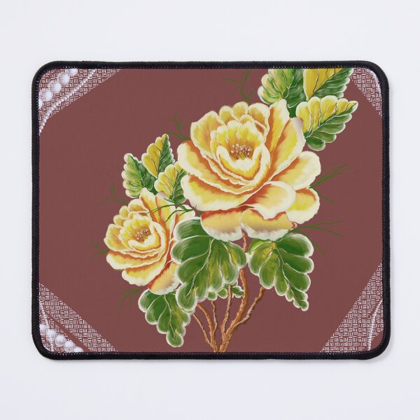 Item preview, Yellow Roses Satin designed and sold by GinaDesignUK.