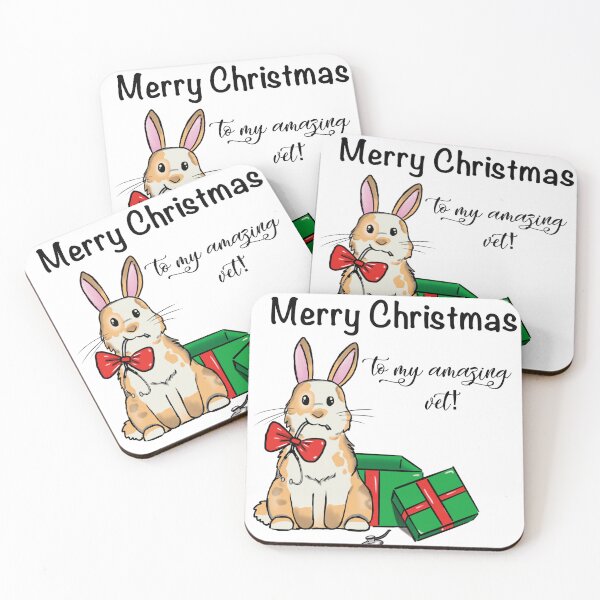 Item preview, Merry Christmas to my vet bunny designed and sold by Willow Grove Designs.