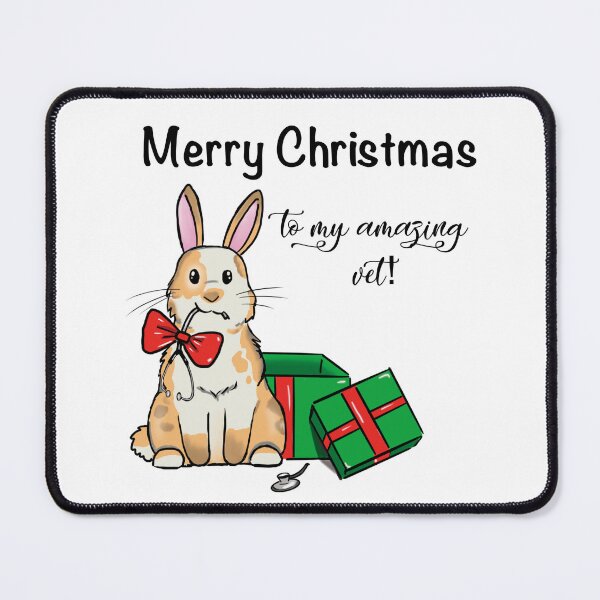 Item preview, Merry Christmas to my vet bunny designed and sold by Willow Grove Designs.