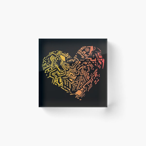 Item preview, Geometric Heart_Colourful designed and sold by Jemma Rich.