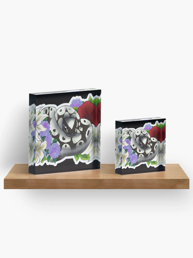 Thumbnail 3 of 5, Acrylic Block, Ball Python Axanthic designed and sold by Kirin-Riki.