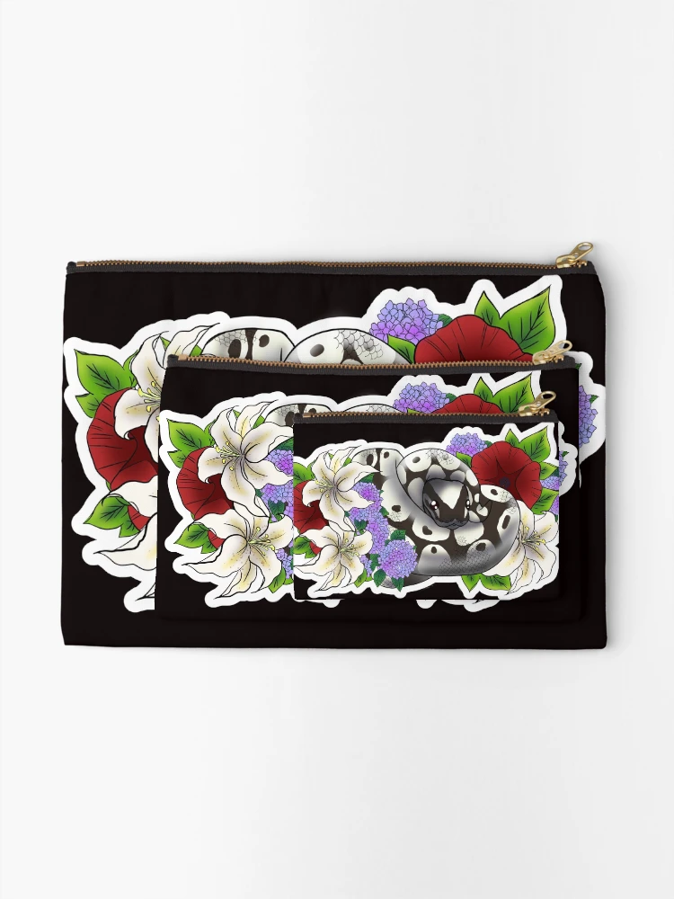 Thumbnail 2 of 4, Zipper Pouch, Ball Python Axanthic designed and sold by Kirin-Riki.