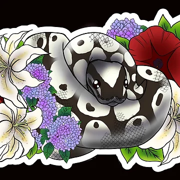 Artwork thumbnail, Ball Python Axanthic by Kirin-Riki