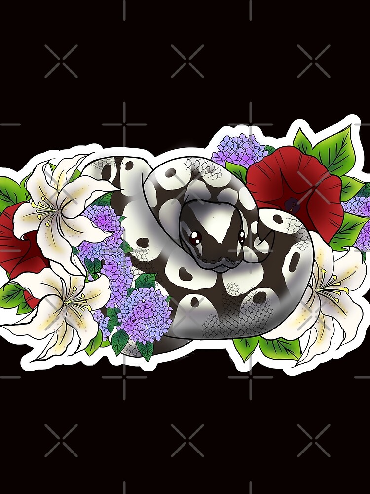 Thumbnail 3 of 3, Scarf, Ball Python Axanthic designed and sold by Kirin-Riki.