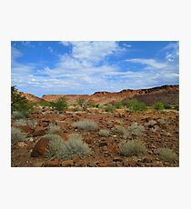 Driving through the Kalahari Desert, Namibia Photographic Print