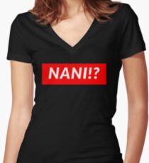 NANI!? Women's Fitted V-Neck T-Shirt