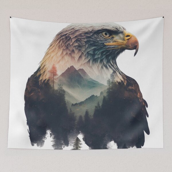 Item preview, Double exposure eagle designed and sold by Mirochan80.
