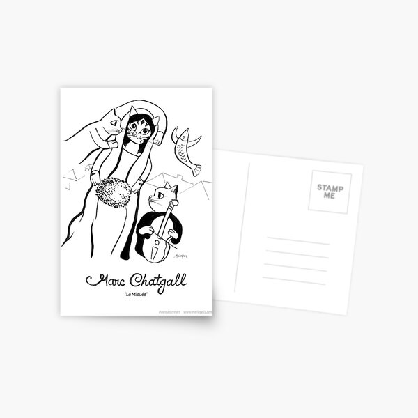 #meowdernart - Marc Chatgall Postcard