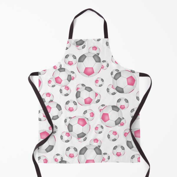 Item preview, Cute pink gray and white soccer balls pattern designed and sold by katzdzynes.