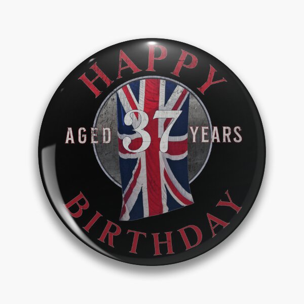 Item preview, Happy Birthday aged 37 Years - 37th Birthday designed and sold by ALesterDesign.