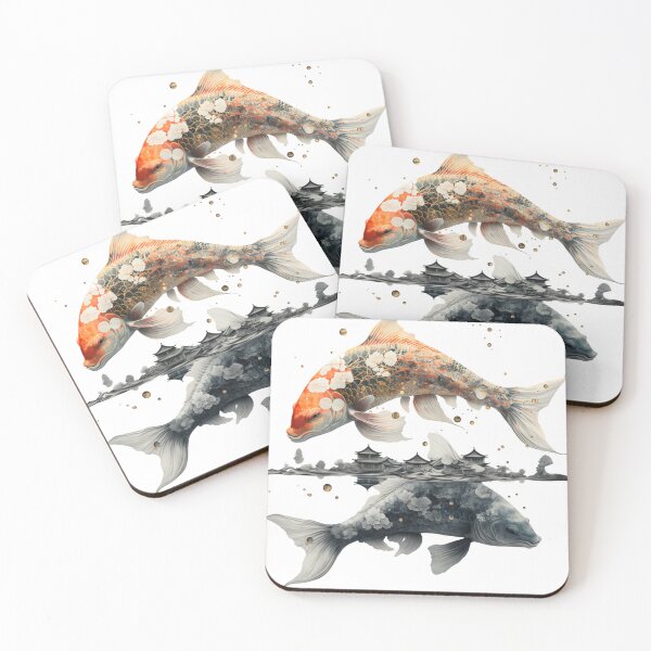 Item preview, Double exposure japanese koi designed and sold by Mirochan80.