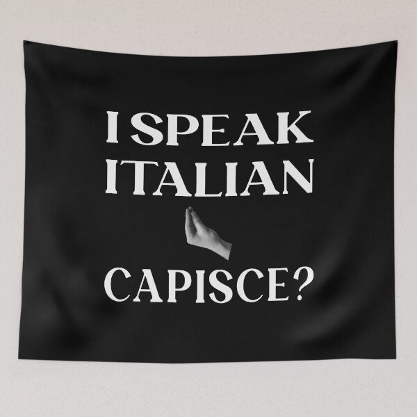 Item preview, I Speak Italian - Capisce Italian Hand designed and sold by molamode.