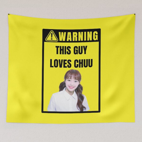 Item preview, loona warning sign: chuu (male) designed and sold by loonaluvdesigns.