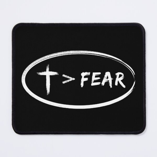 Item preview, Jesus Is Greater Than Fear Christian Cross Design designed and sold by CrossAndCrown.