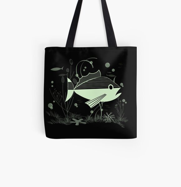 Atomic Fish #3 All Over Print Tote Bag