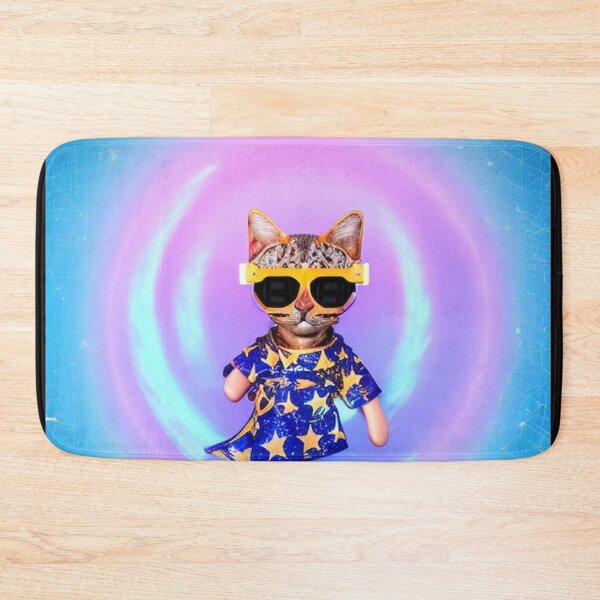 Artikelvorschau, exklusive fetzige modische Haute Cat mit Brille und Goldkette entworfen und verkauft von ValleyDream.
