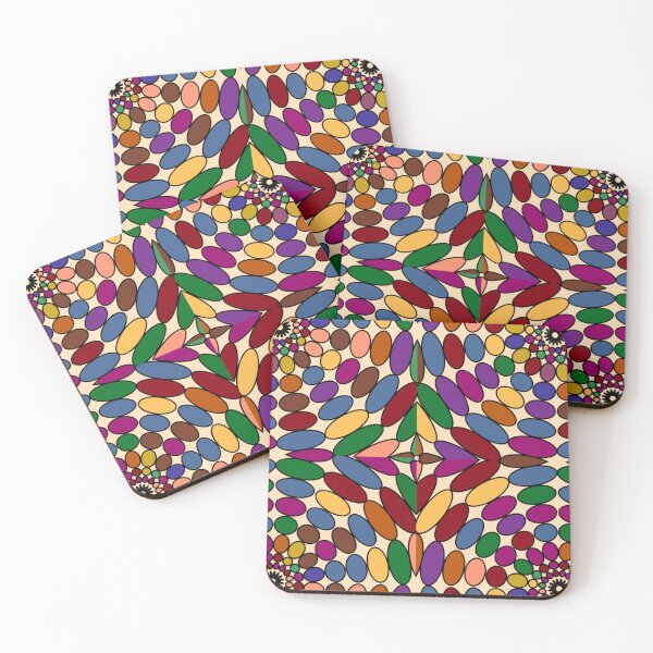 Item preview, Colourful oval pattern designed and sold by Obsessionforart.