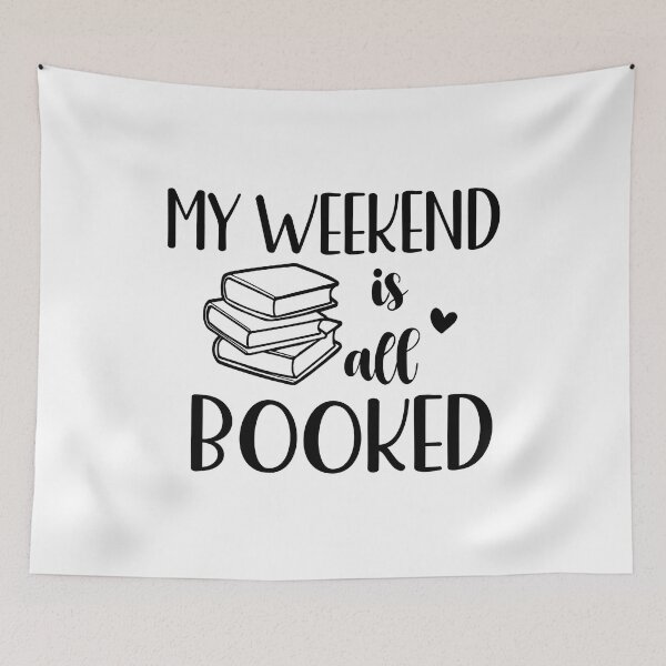 Item preview, My Weekend Is All Booked I Book Lover Gift Ideas designed and sold by younghopes.