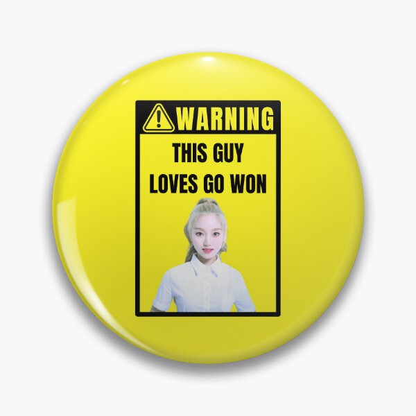 Item preview, loona warning sign: go won (gowon) (male) designed and sold by loonaluvdesigns.