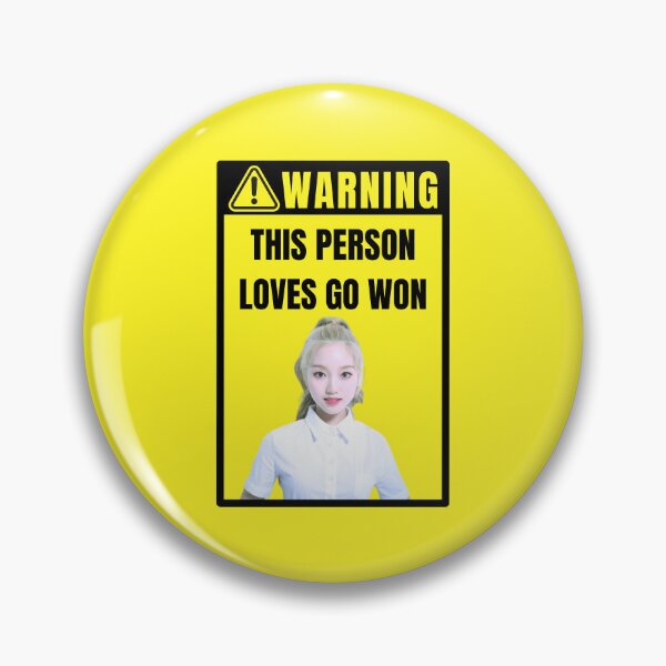 Item preview, loona warning sign: go won (gowon) (gender neutral) designed and sold by loonaluvdesigns.