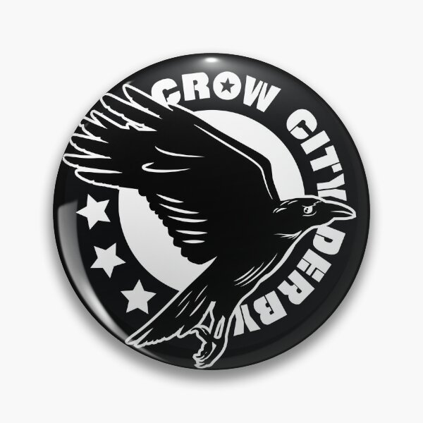 Item preview, Crow City Derby - SMALL LOGO - Black and White designed and sold by CrowCityDerby.