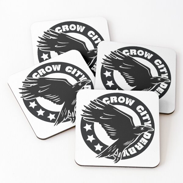 Item preview, Crow City Derby - SMALL LOGO - Black and White designed and sold by CrowCityDerby.