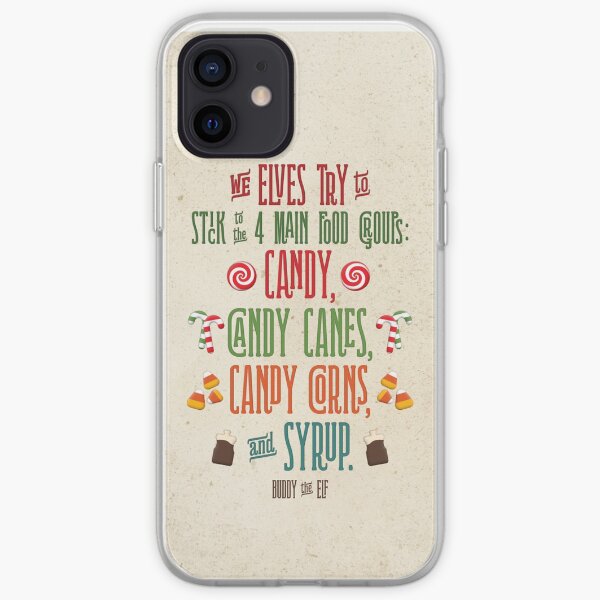 Buddy the Elf - The Four Main Food Groups iPhone Soft Case