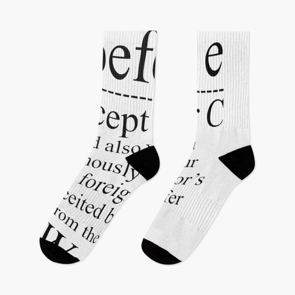 Item preview,  i before e Except after C,Weird designed and sold by Handrixx.
