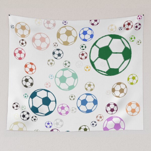 Item preview, Abstract Multi Color Football Soccer Ball Pattern  designed and sold by Pixel4Art.