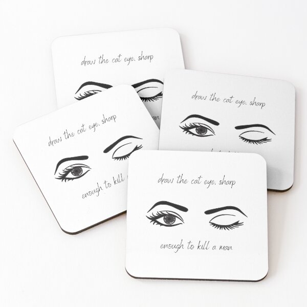 Item preview, Taylor Swift Vigilante Shit "Draw the cat eye, sharp enough to kill a man" designed and sold by LyricHaze.